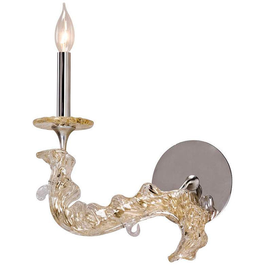 Corbett Cielo 14 3/4" High Silver Leaf Wall Sconce