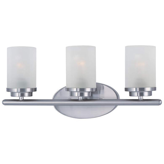 Corona 3 Light 19.25" Wide Satin Nickel Vanity Light