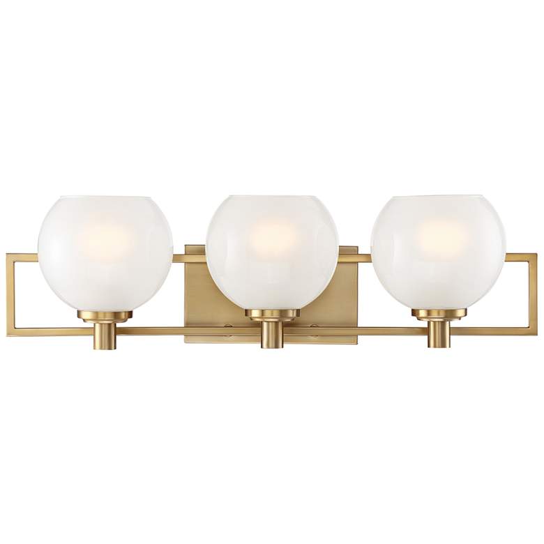 Cowen 24" Wide Brushed Gold 3-Light Vanity Bath Light