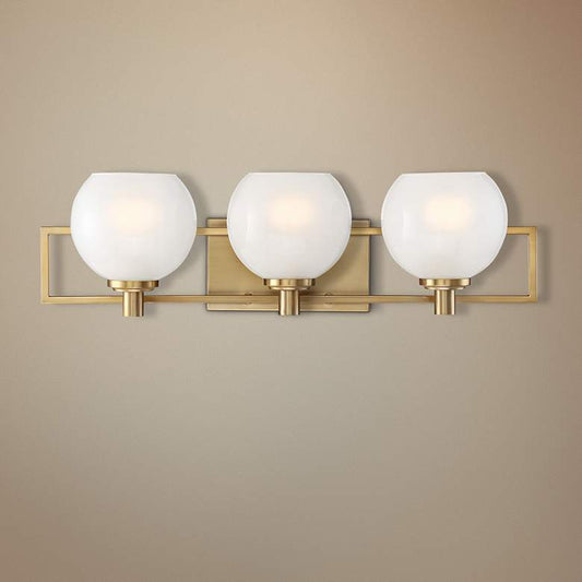 Cowen 24" Wide Brushed Gold 3-Light Vanity Bath Light