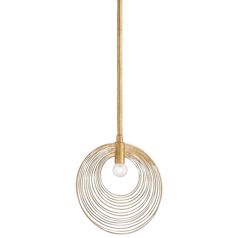 Crystorama Doral 10" Wide Renaissance Gold Mini Pendant Light