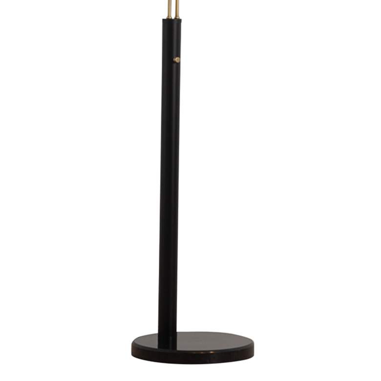 Culver Matte Black and Brass 3-Light Arc Floor Lamp