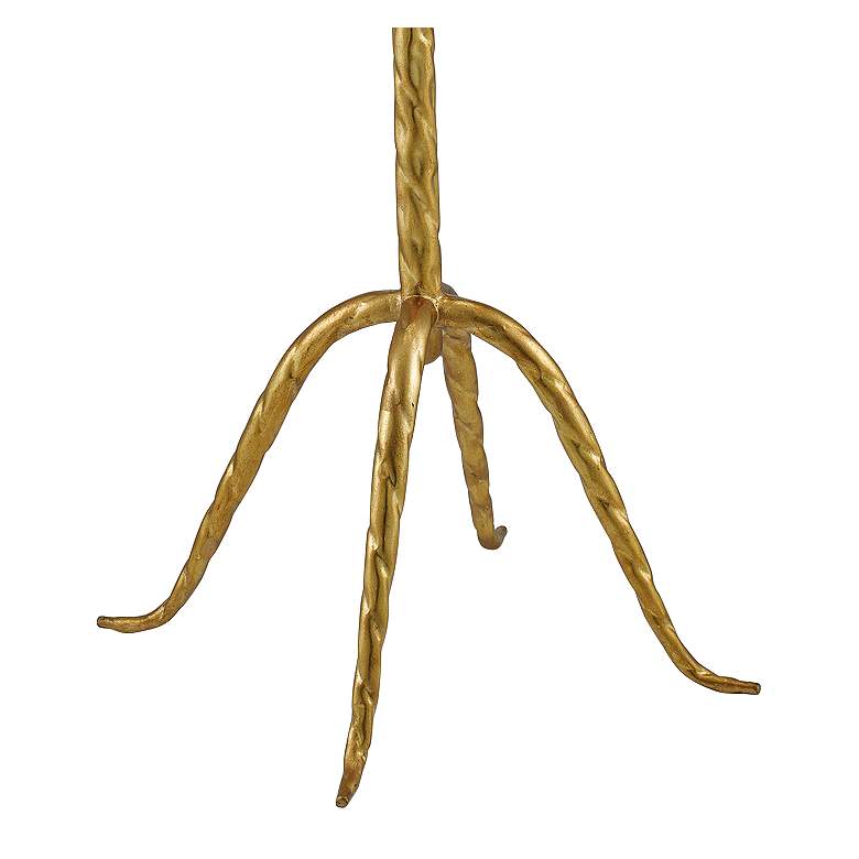 Currey and Company Agave Americana Gold Leaf Floor Lamp