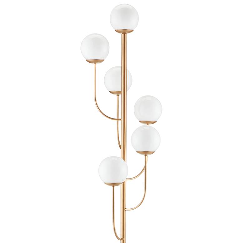 Currey and Company Farnsworth 6-Light Brass Tree Floor Lamp