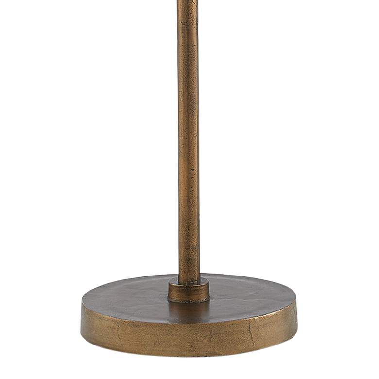 Currey and Company Germaine Antique Brass Stem Floor Lamp