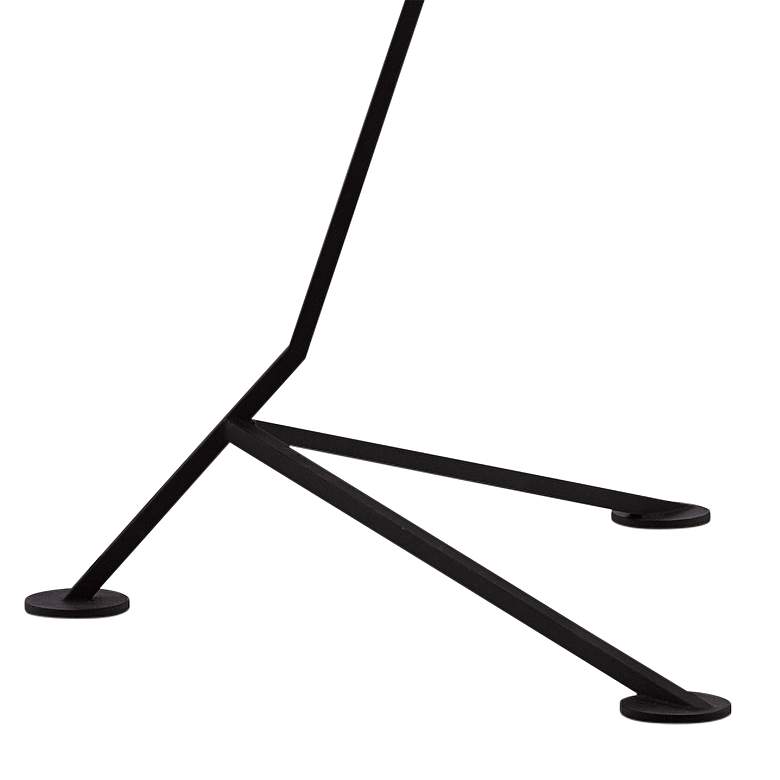 Currey and Company Kiowa Satin Black Metal Tripod Floor Lamp