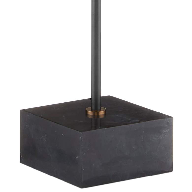 Currey and Company La Rue Brushed Brass and Black Floor Lamp