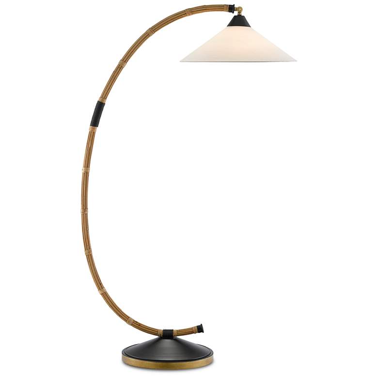 Currey and Company Lisbon Natural Rattan Floor Lamp