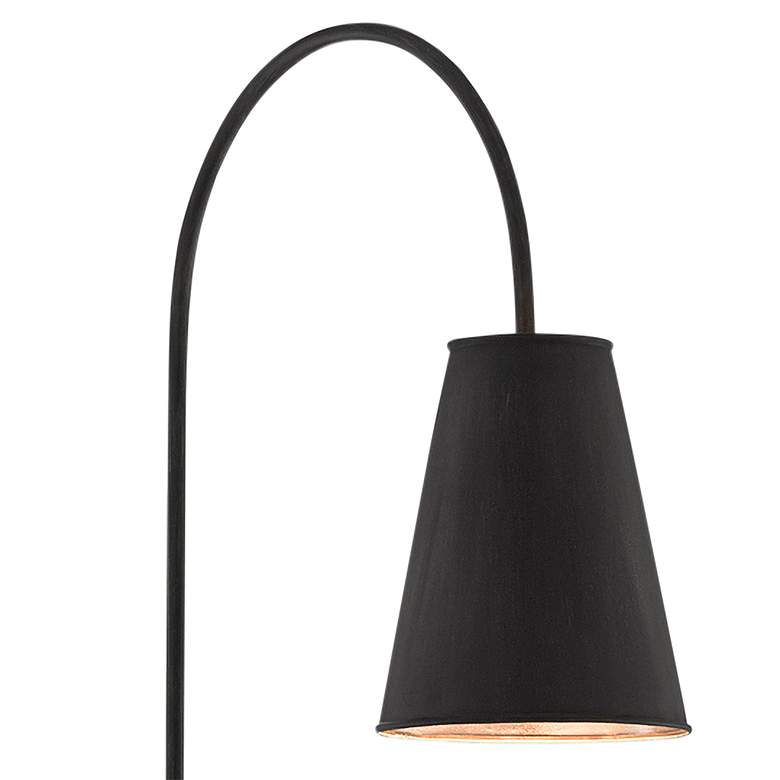 Currey and Company Lotz Black Iron Metal Floor Lamp