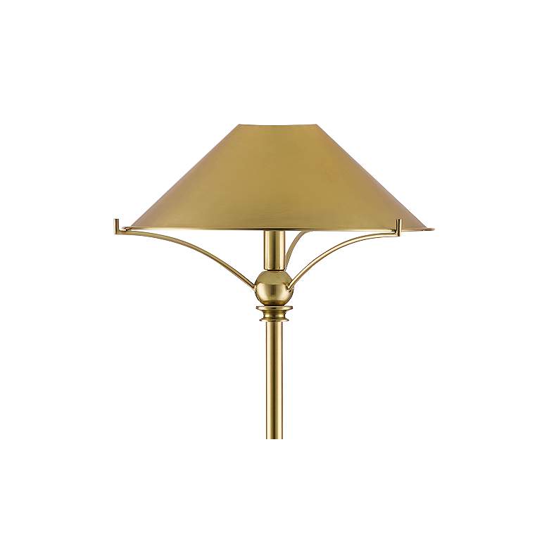 Currey and Company Maarla Polished Brass Floor Lamp