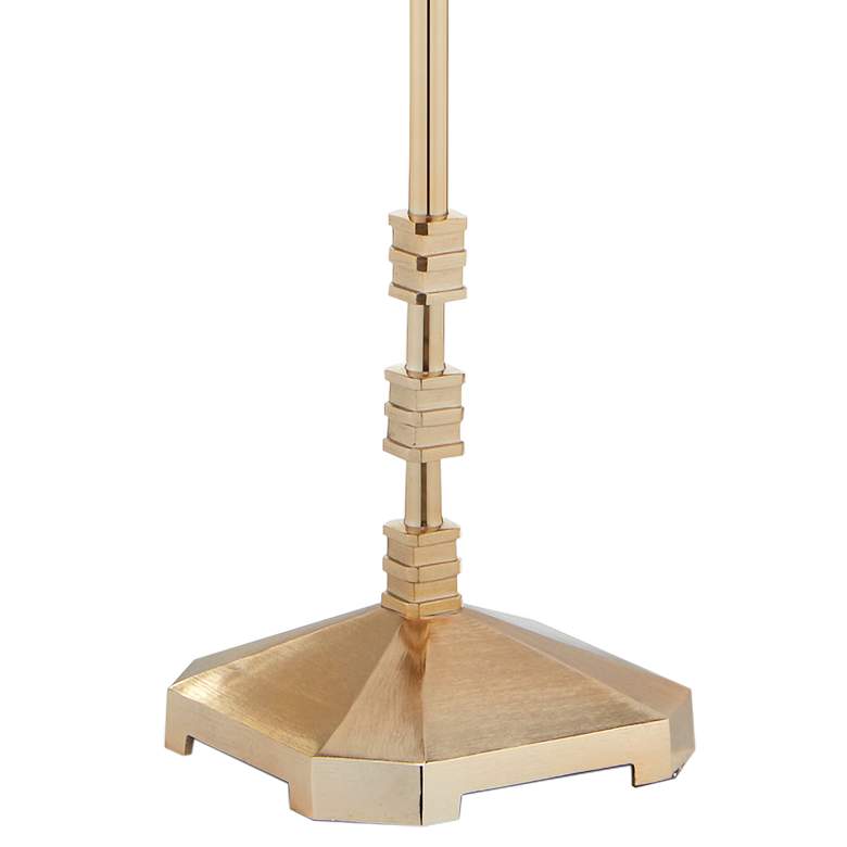 Currey and Company Pilare Shiny Gold Floor Lamp