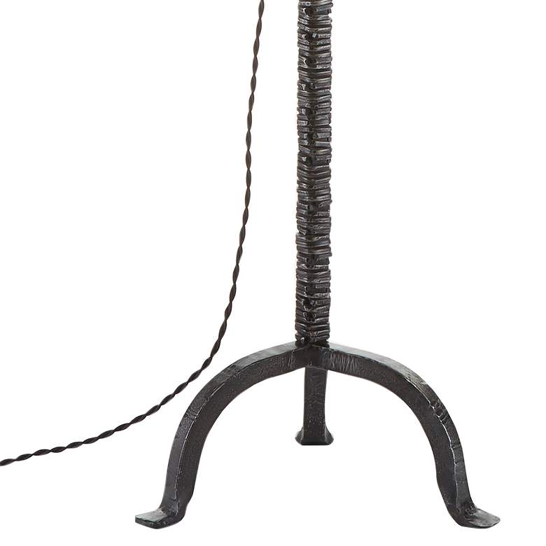 Currey and Company Sandro Dark Antique Nickel Floor Lamp