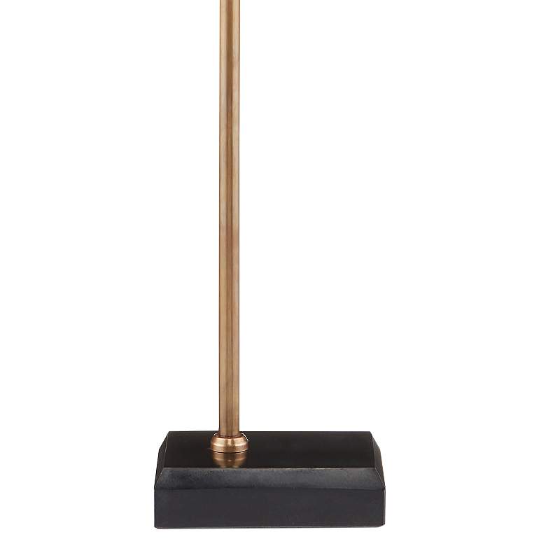 Currey and Company Vision Brass and Granite Arc Floor Lamp