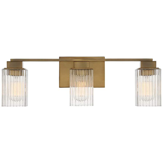 Danson 3-Lt Brass Vanity Lt