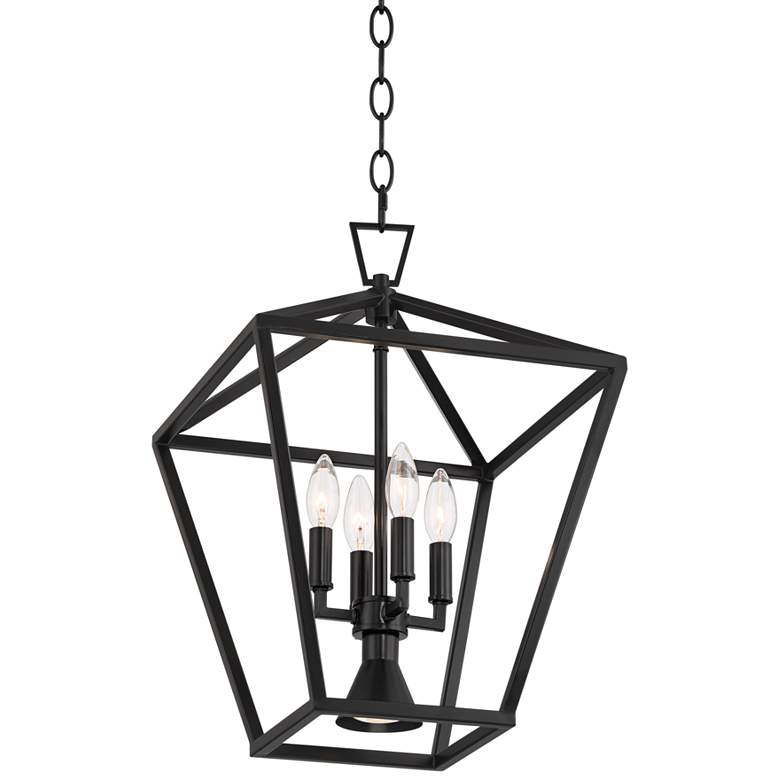 Daynes 19 3/4"W 4-Light Entry Pendant with Downlight