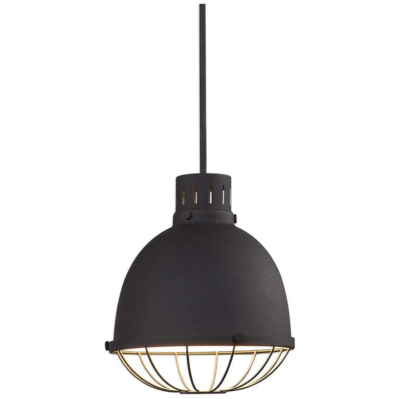 Dayton 13-in Wide Black 1 Light Pendant
