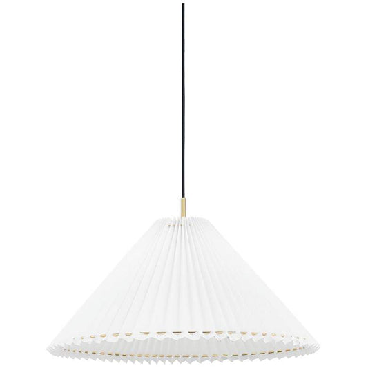 Demi 1 Light Medium Pendant - Aged Brass