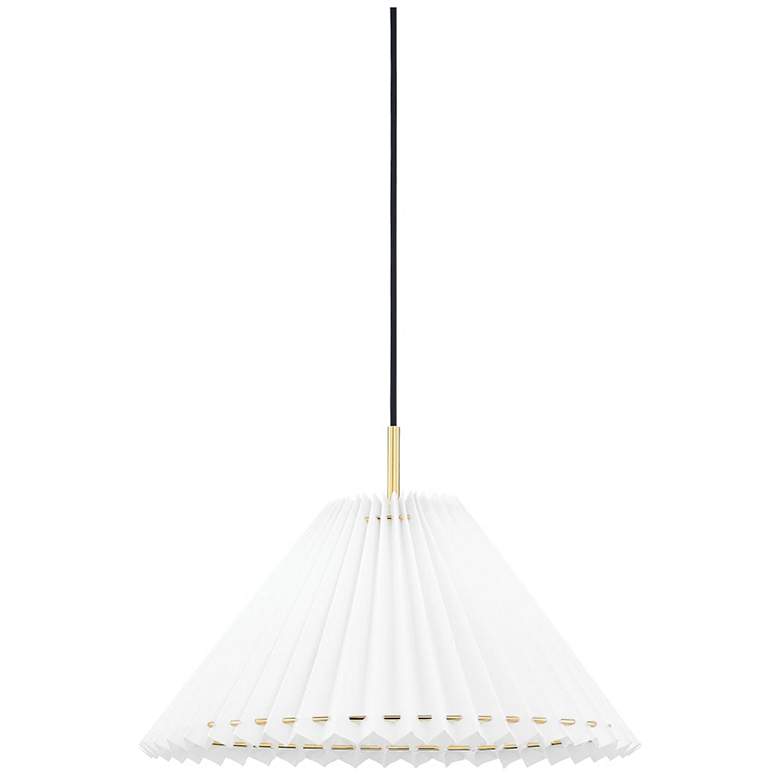 Demi 1 Light Small Pendant - Aged Brass