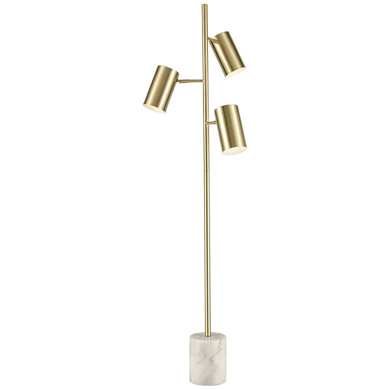 Dimond Dien Honey Brass Metal 3-Light LED Tree Floor Lamp