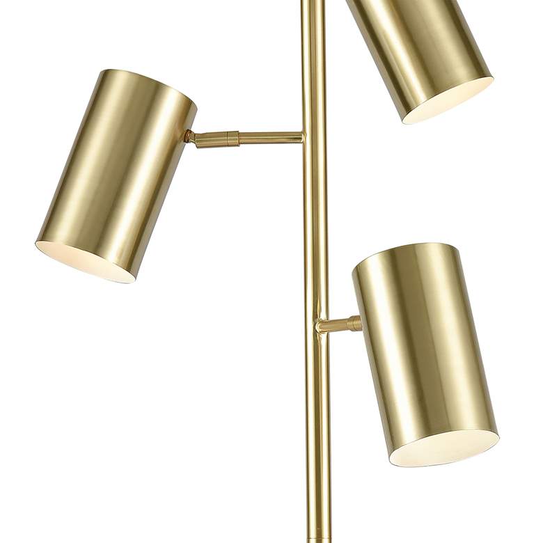 Dimond Dien Honey Brass Metal 3-Light LED Tree Floor Lamp