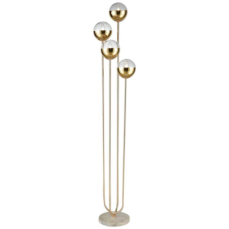 Dimond Haute Floreal Gold Metal 4-Light Uplight Floor Lamp