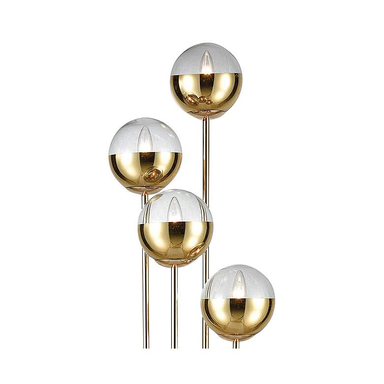 Dimond Haute Floreal Gold Metal 4-Light Uplight Floor Lamp