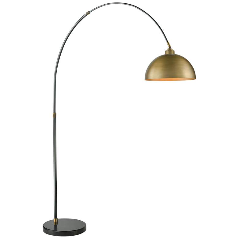 Dimond Magnus Oil-Rubbed Bronze and Brass Arc Floor Lamp