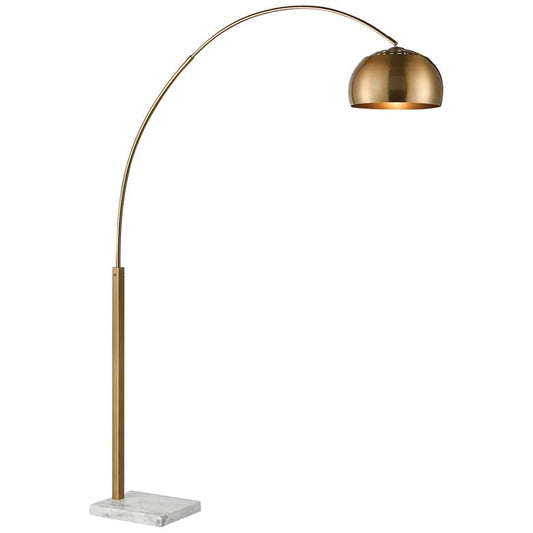 Dimond Solar Flair Aged Brass Metal Arc Floor Lamp