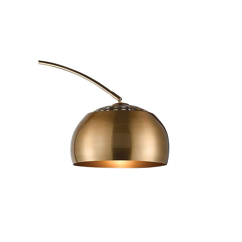 Dimond Solar Flair Aged Brass Metal Arc Floor Lamp