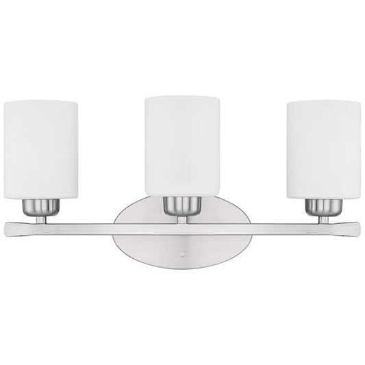 Dixon 20 1/2" Wide Brushed Nickel 3-Light Vanity Bath Light