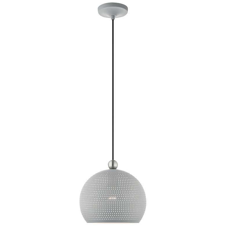 Dublin 10" Wide Nordic Gray Metal Globe Mini Pendant Light