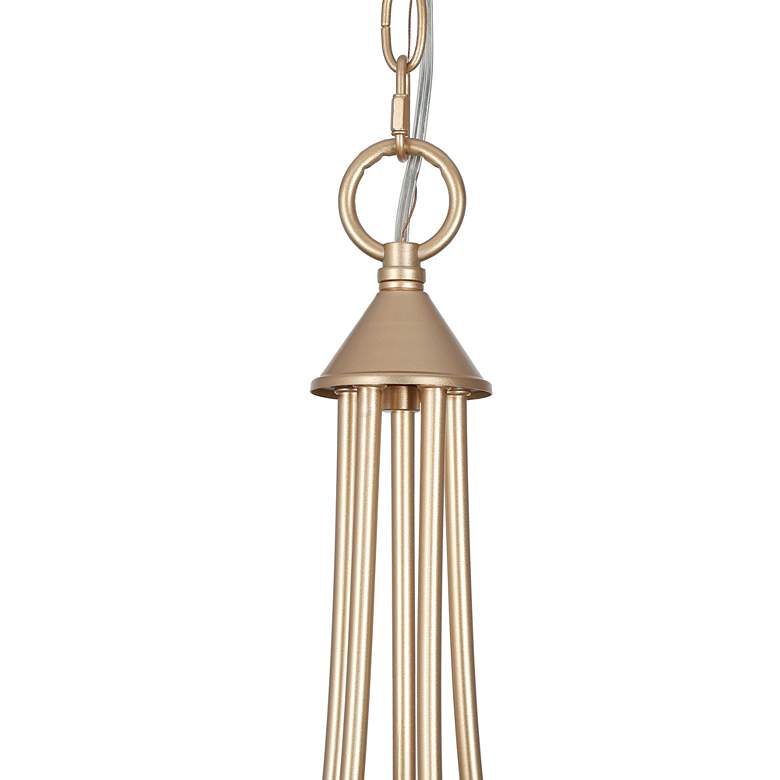 Durril 22" Wide Gold Iron 5-Light Chandelier