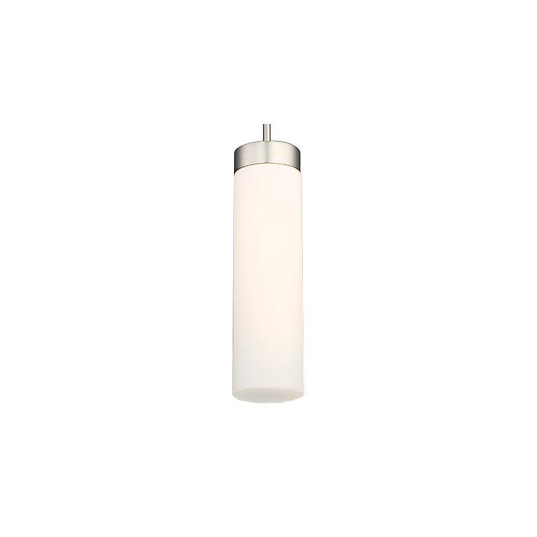 dweLED Elementum 4 1/2" Wide Satin Nickel LED Mini Pendant