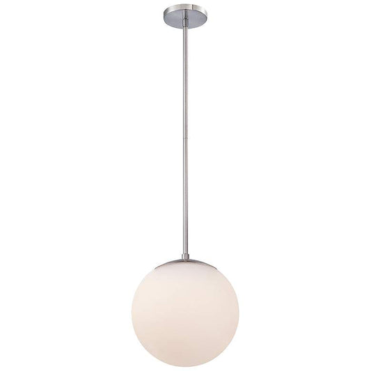 dweLED Niveous 10" Wide Brushed Nickel LED Mini Pendant