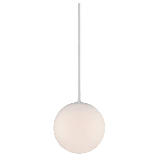 dweLED Niveous 10" Wide White LED Mini Pendant