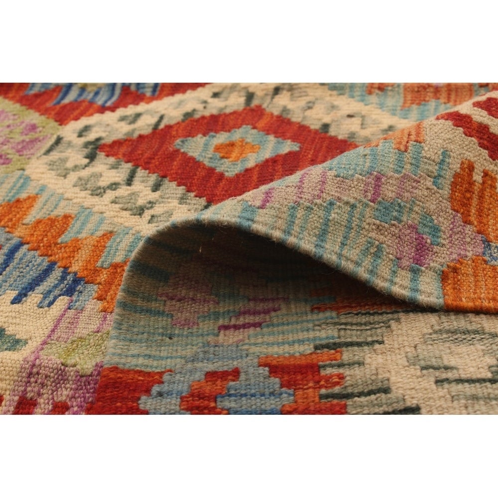 Flat-weave Sivas Copper, Red Wool Kilim