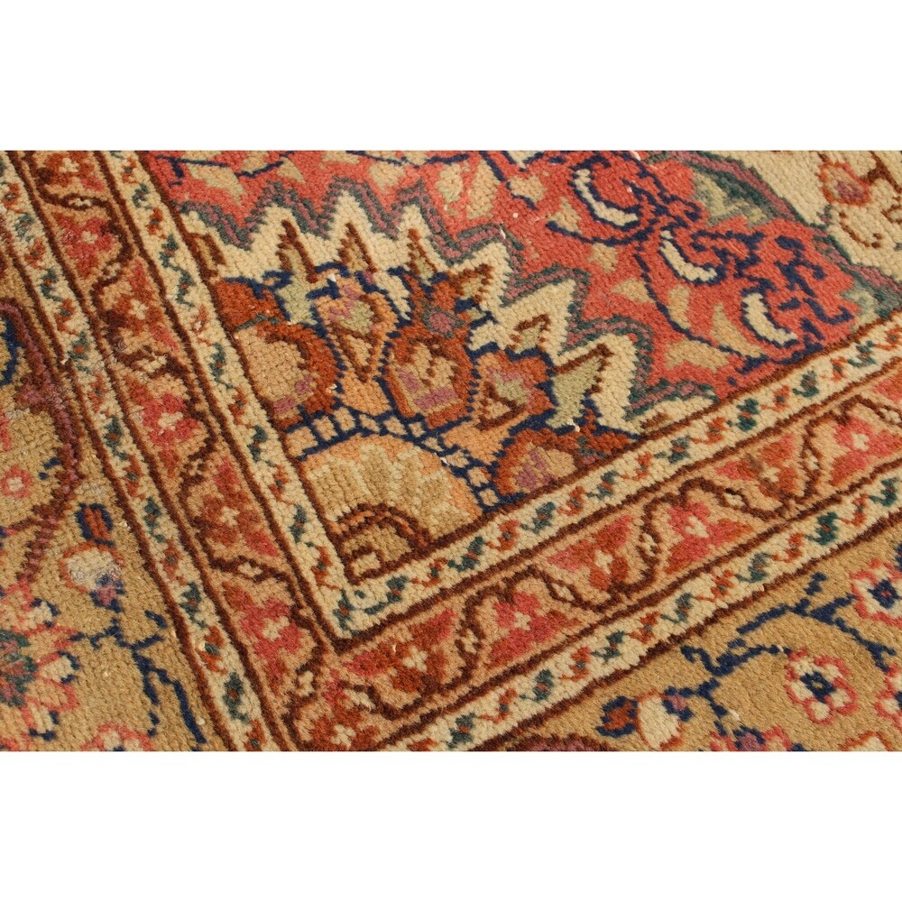 Hand-knotted Keisari Vintage Ivory Wool Soft Rug