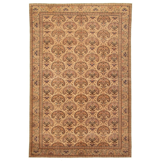 Hand-knotted Keisari Vintage Ivory Wool Soft Rug
