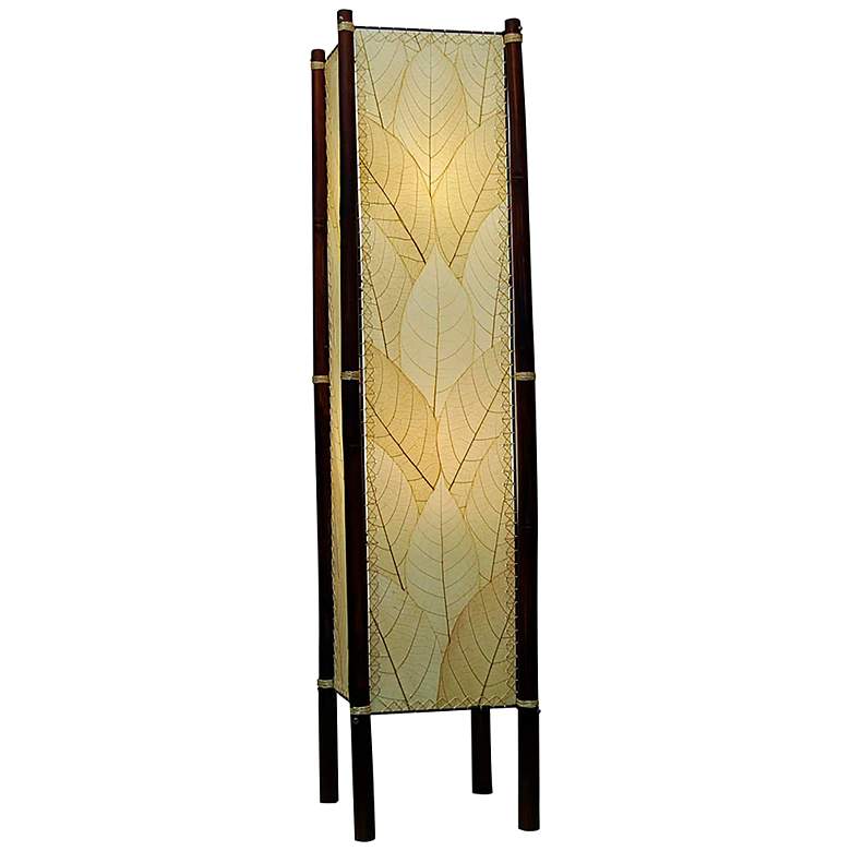 Eangee Fortune Cocoa Leaves Tower Floor Lamp