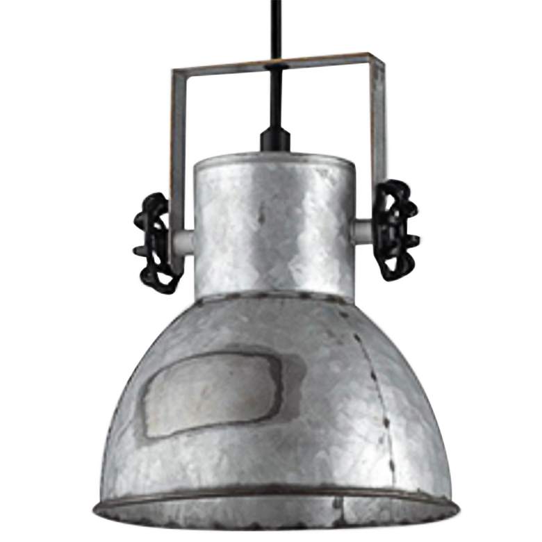 Eglo Barnstaple 7" Wide Zinc and Black Mini Pendant Light