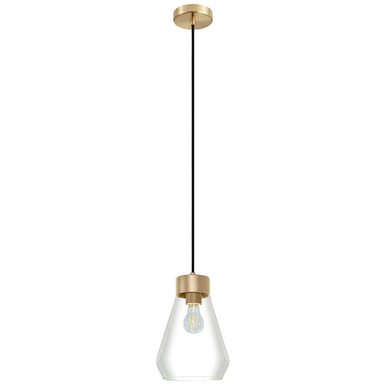 Eglo Montey 8 1/4" Wide Brushed Gold Modern Pendant Light