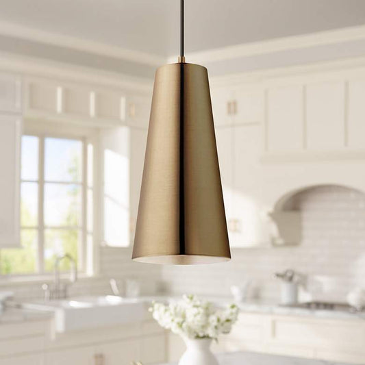 Eglo Pratella 5" Wide Brushed Pendant Light