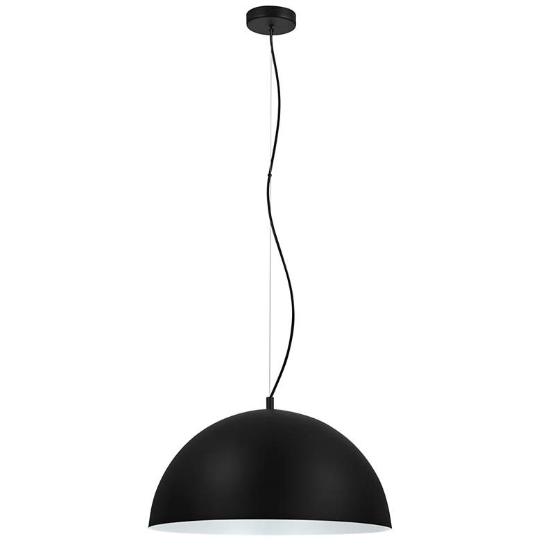 Eglo Rafaelino 21" Wide Black and White Pendant Light