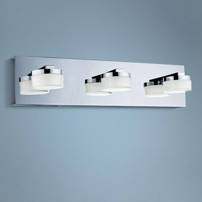 Eglo Romendo 17 3/4" Wide Chrome 3-Light LED Bath Light