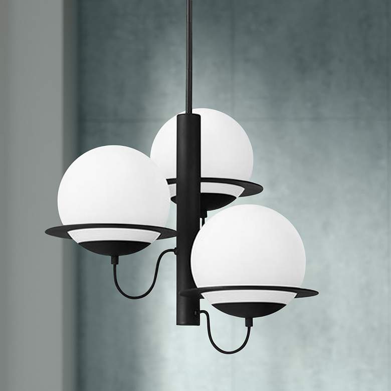 Eglo Sabalete 18 1/4" Wide Matte Black Modern Pendant Light