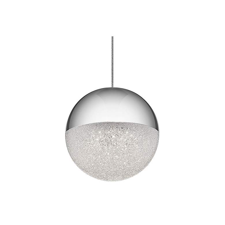 Elan Moonlit 4 3/4" Wide Chrome LED Mini Pendant