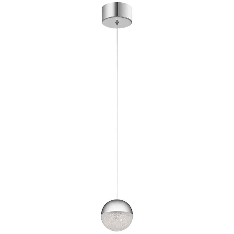 Elan Moonlit 4 3/4" Wide Chrome LED Mini Pendant