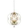 Ella 18"W Etruscan Bronze Open Sphere Foyer Pendant