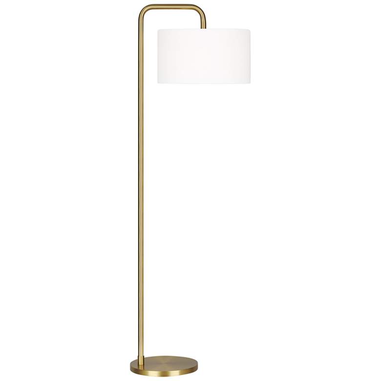 Ellen DeGeneres Dean Burnished Brass LED Floor Lamp