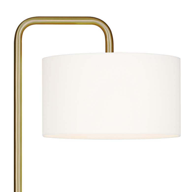 Ellen DeGeneres Dean Burnished Brass LED Floor Lamp